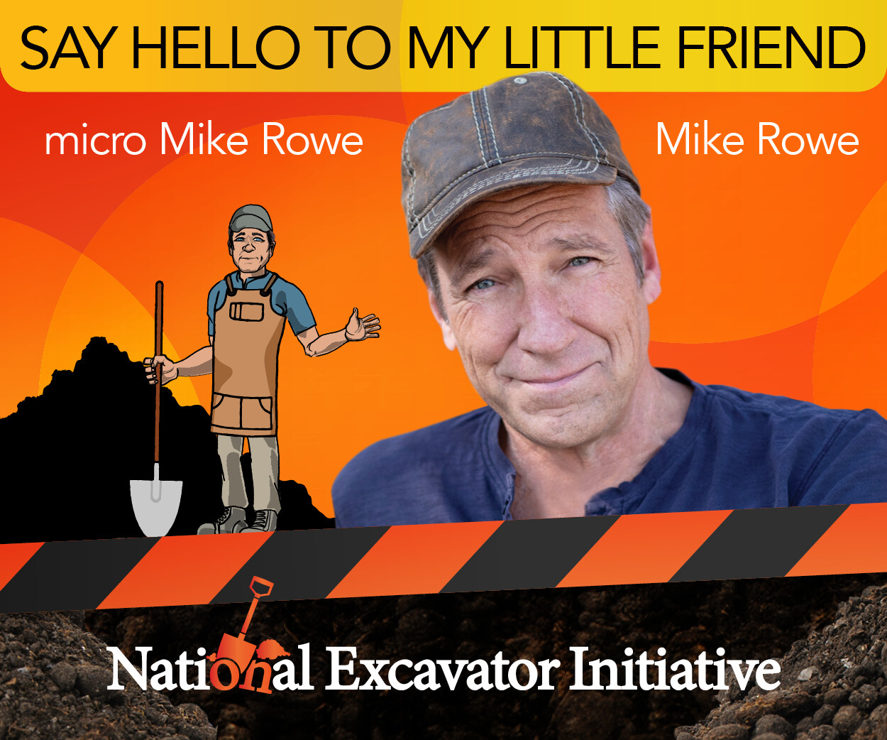 Mike Rowe gets dirty while digging ad