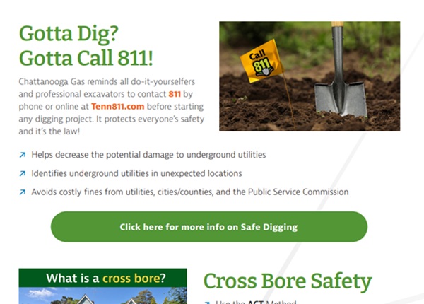 Safe Digging E-blast