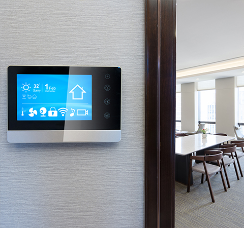 Thermastat on the wall